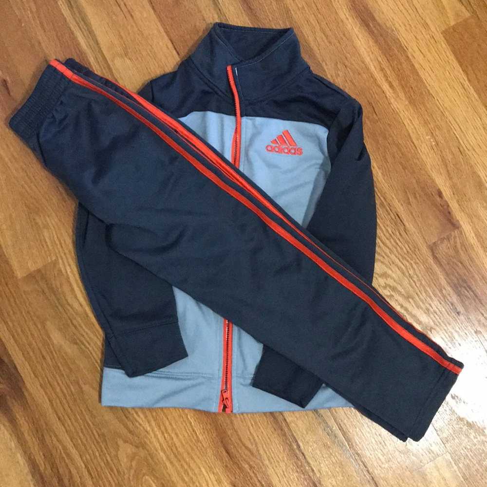 Boys Adidas jacket and track pants set